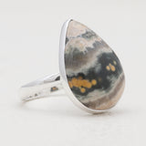 925 Sterling Silver Ocean Jasper Rings