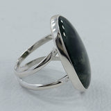 Moss Agate  Silver Ring