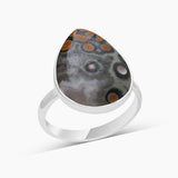925 Sterling Silver Ocean Jasper Rings