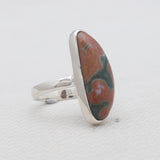 925 Sterling Silver Ocean Jasper Rings