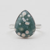 925 Sterling Silver Ocean Jasper Rings