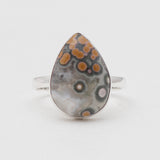 925 Sterling Silver Ocean Jasper Rings