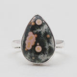 925 Sterling Silver Ocean Jasper Rings