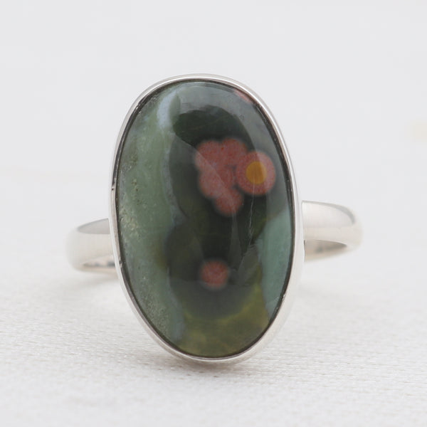 Ocean Jasper Silver Rings