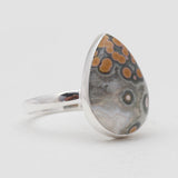 925 Sterling Silver Ocean Jasper Rings