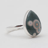 925 Sterling Silver Ocean Jasper Rings