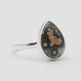 925 Sterling Silver Ocean Jasper Rings