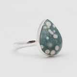 925 Sterling Silver Ocean Jasper Rings