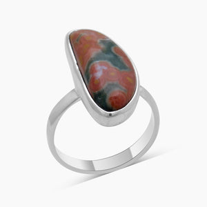 925 Sterling Silver Ocean Jasper Rings