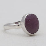 Natural Ruby Silver Rings