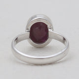 Natural Ruby Silver Rings