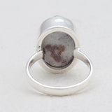 Raw Astrophyllite Gemstone Silver Rings