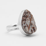 Raw Astrophyllite Gemstone Silver Rings