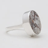 Raw Astrophyllite Gemstone Silver Rings