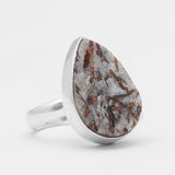 Raw Astrophyllite Gemstone Silver Rings