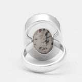 Raw Astrophyllite Gemstone Silver Rings