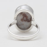 Raw Astrophyllite Gemstone Silver Rings