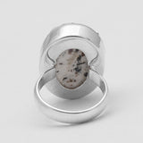 Raw Astrophyllite Gemstone Silver Rings