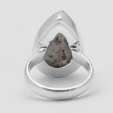 Raw Astrophyllite Gemstone Silver Rings
