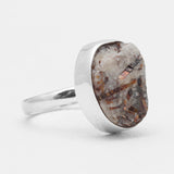Raw Astrophyllite Gemstone Silver Rings