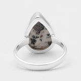 Raw Astrophyllite Gemstone Silver Rings