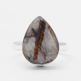 Raw Astrophyllite Gemstone Silver Rings