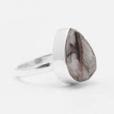 Raw Astrophyllite Gemstone Silver Rings