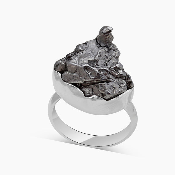 Meteorite Silver Rings