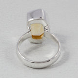 Natural Citrine Silver Ring