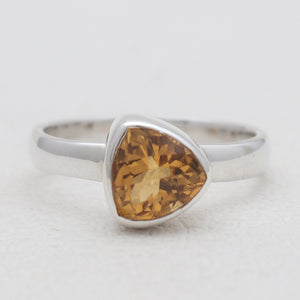 925 Sterling Silver Citrine Rings
