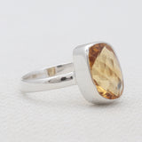 925 Sterling Silver Citrine Rings