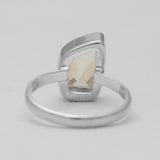 Natural Citrine Silver Rings
