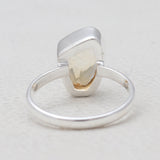 Natural Citrine Silver Rings