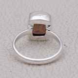 Smoky Quartz Silver Rings