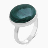 925 Sterling Silver Malachite Rings