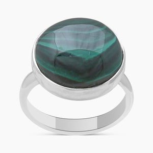 925 Sterling Silver Malachite Rings