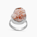 925 Silver Vanadinite Druse Rings