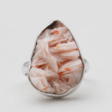 925 Silver Vanadinite Druse Rings