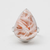 925 Silver Vanadinite Druse Rings
