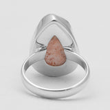 925 Silver Vanadinite Druse Rings