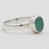 925 Starling Silver Emerald Rings