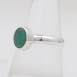 925 Starling Silver Emerald Rings