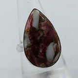 Spiny Oyster Gemstone Sterling Silver Ring