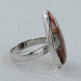 Spiny Oyster Gemstone Sterling Silver Ring