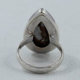 Spiny Oyster Gemstone Sterling Silver Ring