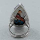 Turquoise Spiny Oyster Gemstone Ring