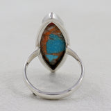 Turquoise Spiny Oyster Sterling Silver Ring