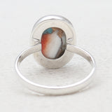 Turquoise Spiny Oyster Silver Rings