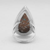 Turquoise Spiny Oyster Silver Rings