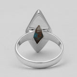 Spiny Oyster Turquoise Silver Rings